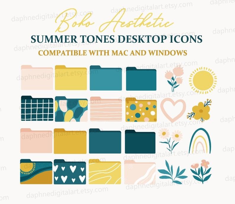 boho aesthetic summer desktop wallpaper 0069