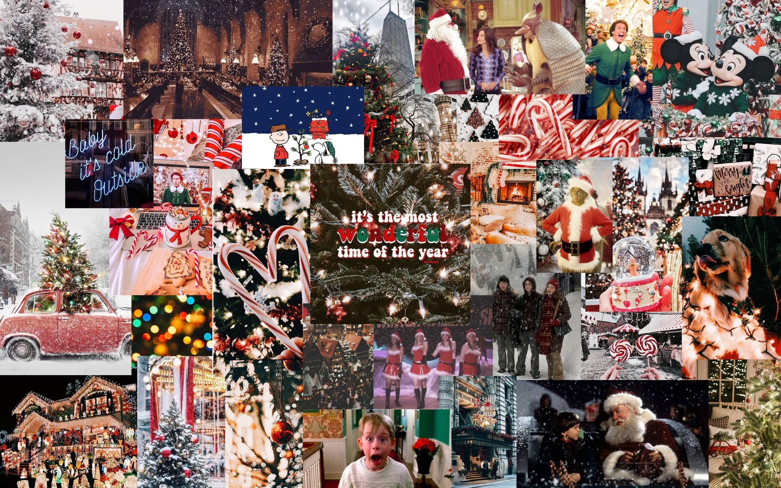 christmas collage wallpaper laptop 0021