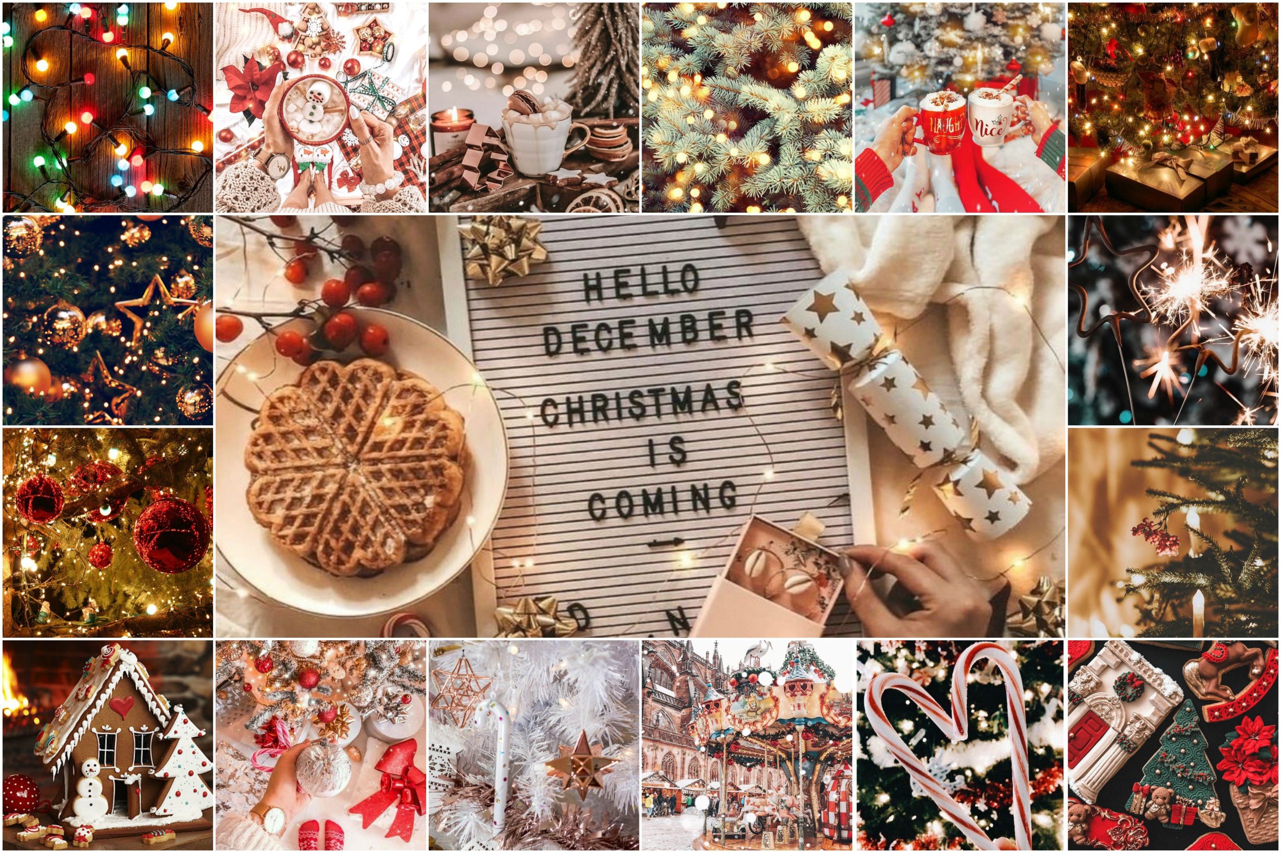 christmas collage wallpaper laptop 0030