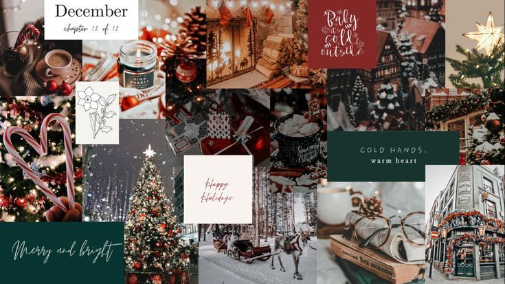 christmas collage wallpaper laptop 0036