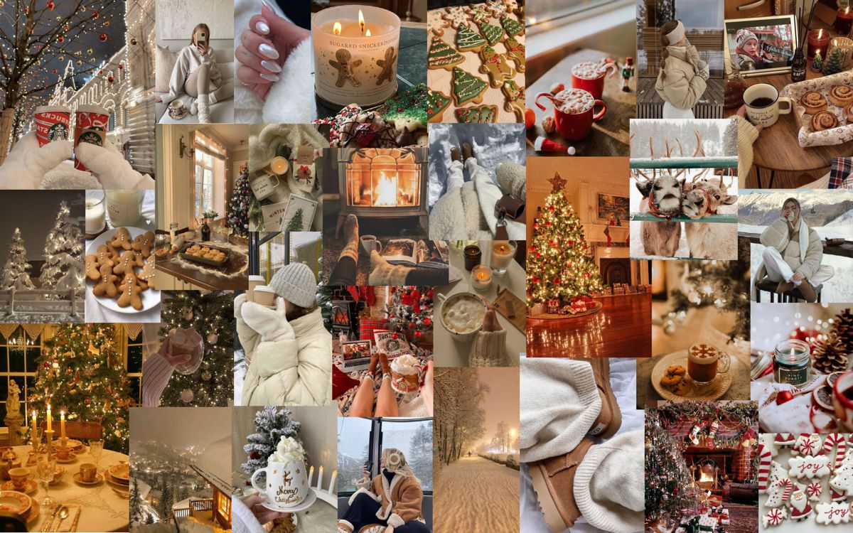 christmas collage wallpaper laptop 0041