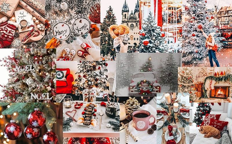 christmas collage wallpaper laptop 0047