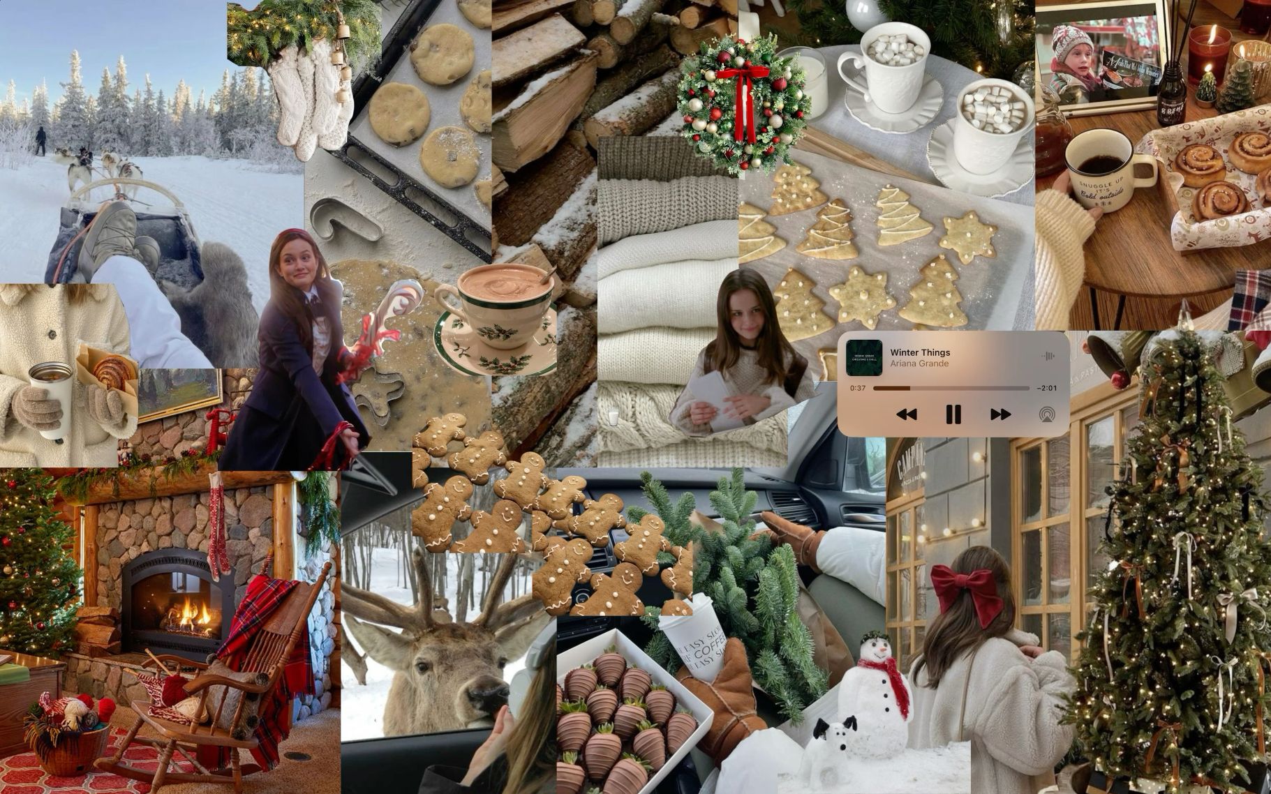 christmas collage wallpaper laptop 0048