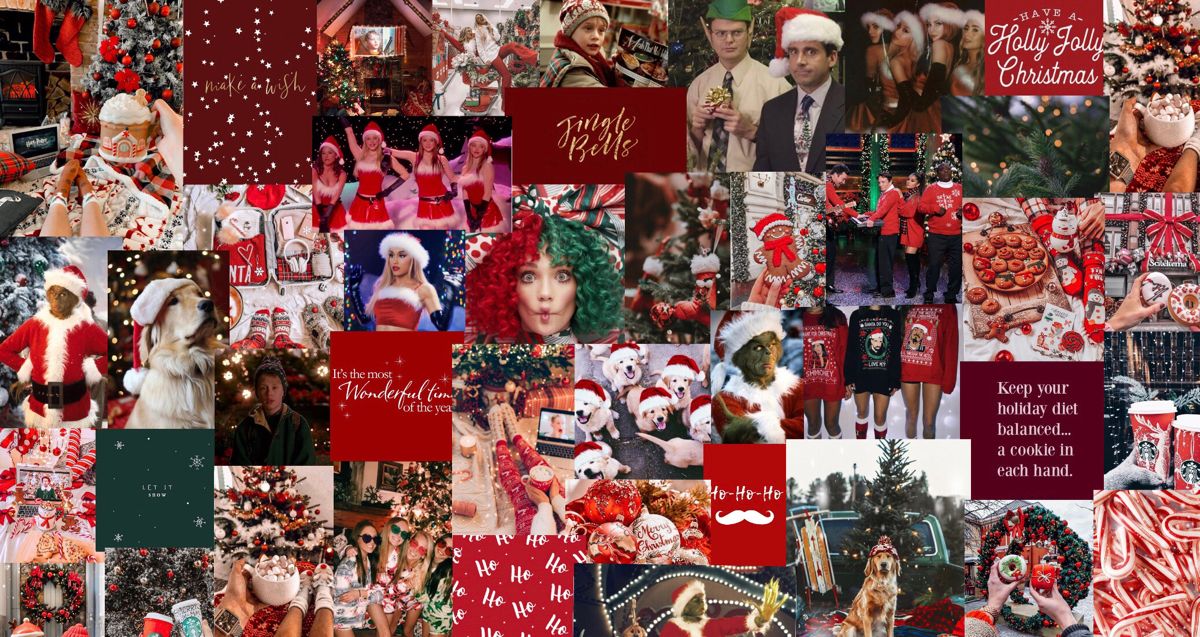 christmas collage wallpaper laptop 0053