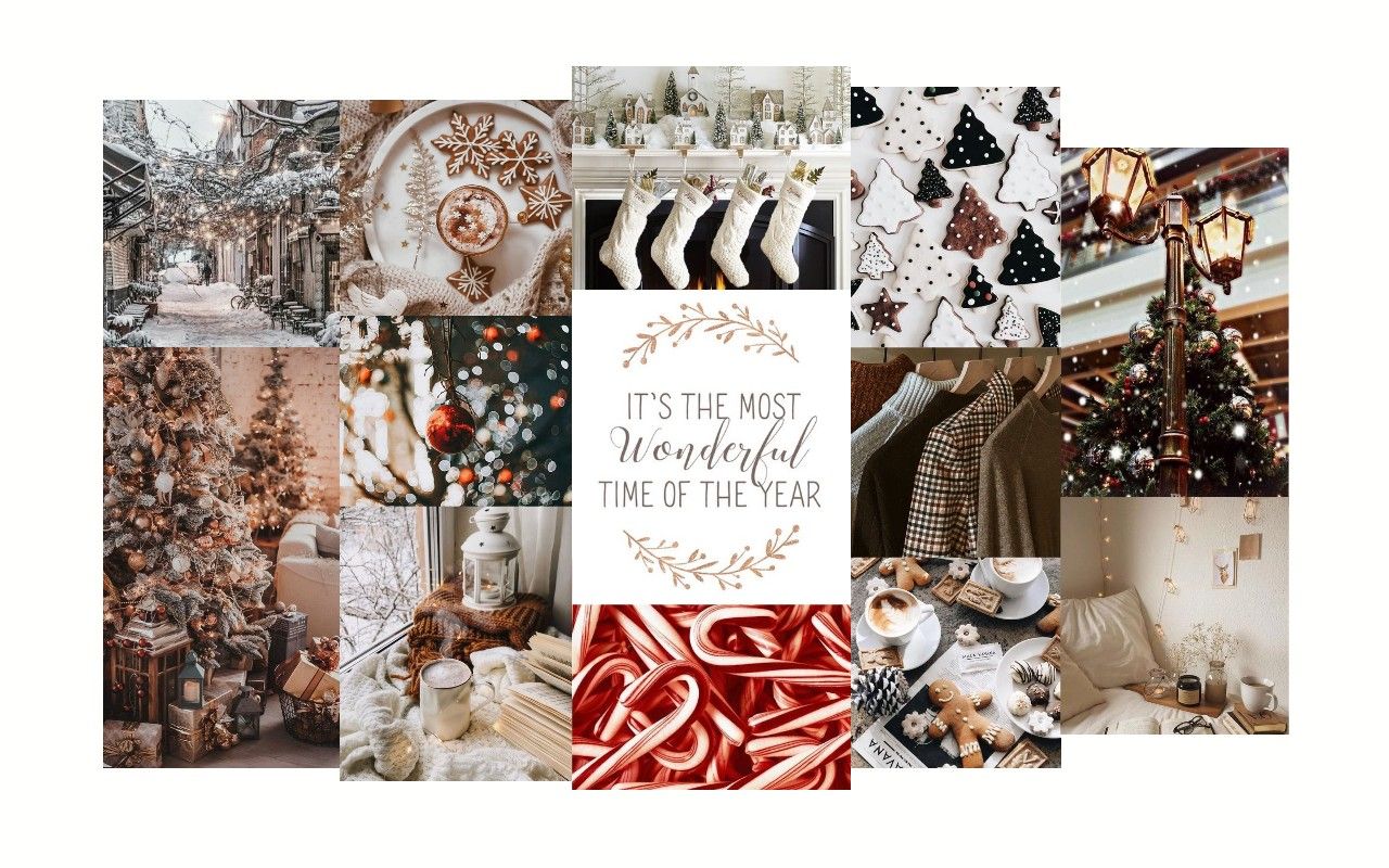 christmas collage wallpaper laptop 0065