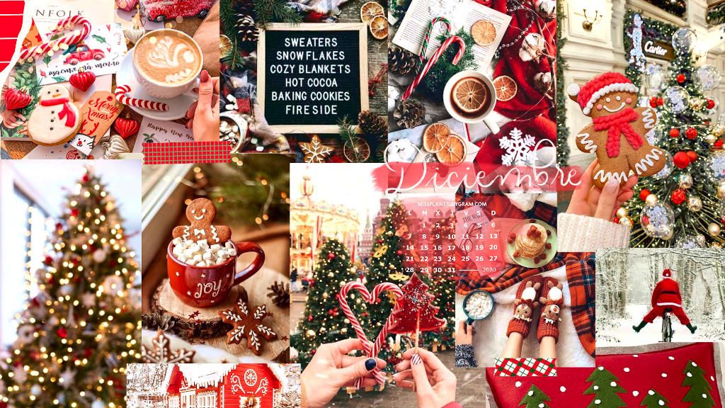 christmas collage wallpaper laptop 0067