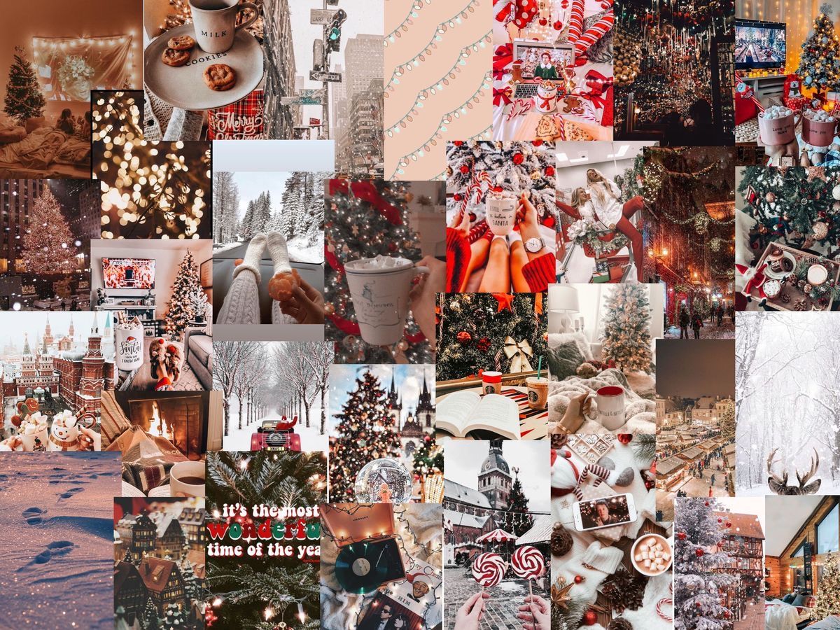 christmas collage wallpaper laptop 0072