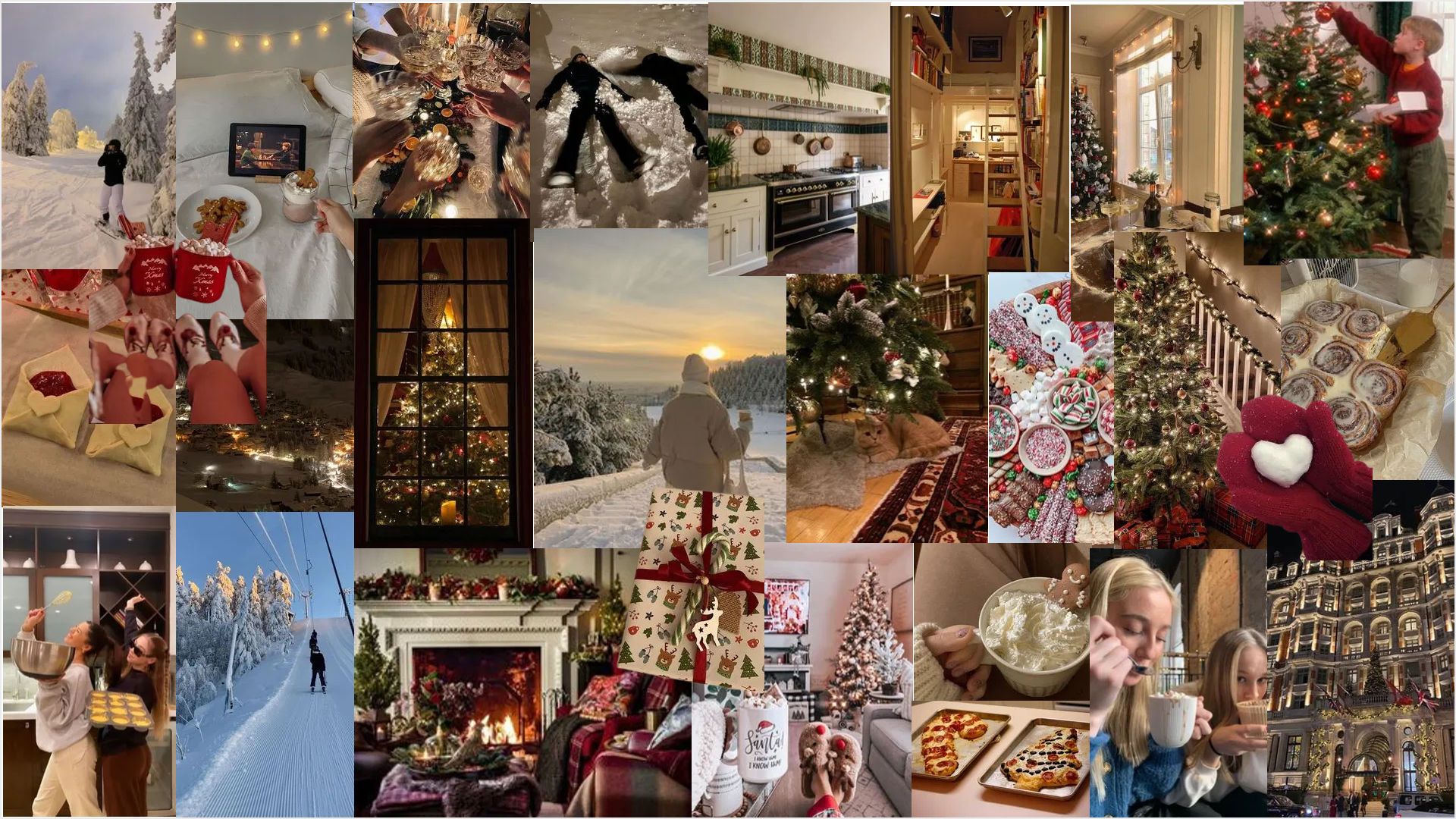 christmas collage wallpaper laptop 0097