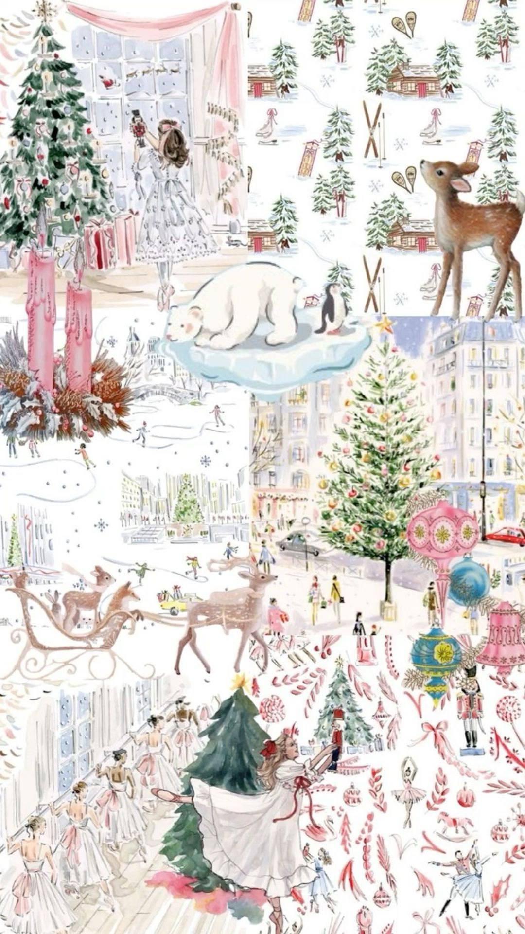 christmas collage wallpaper laptop 0098