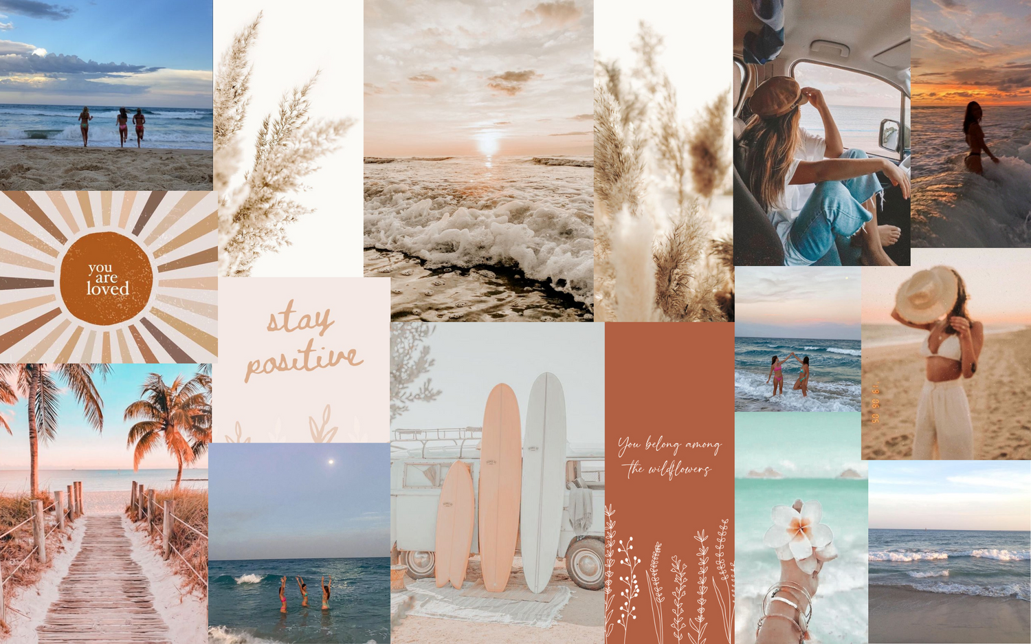 cozy boho aesthetic summer desktop wallpaper looks