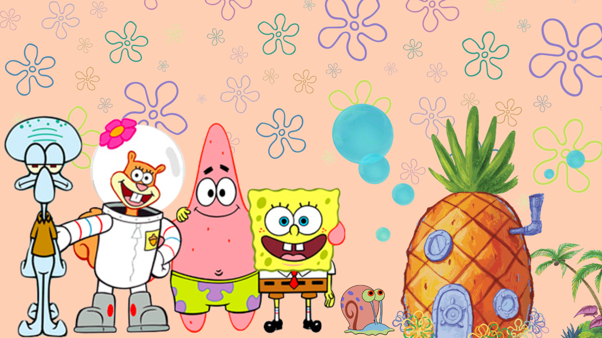 customizable Spongebob desktop wallpapers