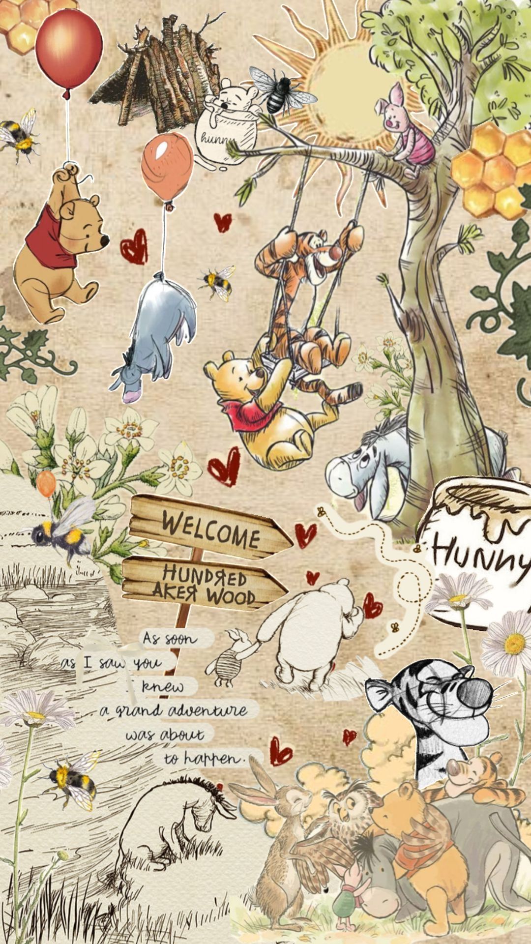 cute winnie the pooh desktop wallpaper ideas