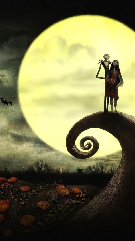 dark theme nightmare before christmas desktop wallpaper