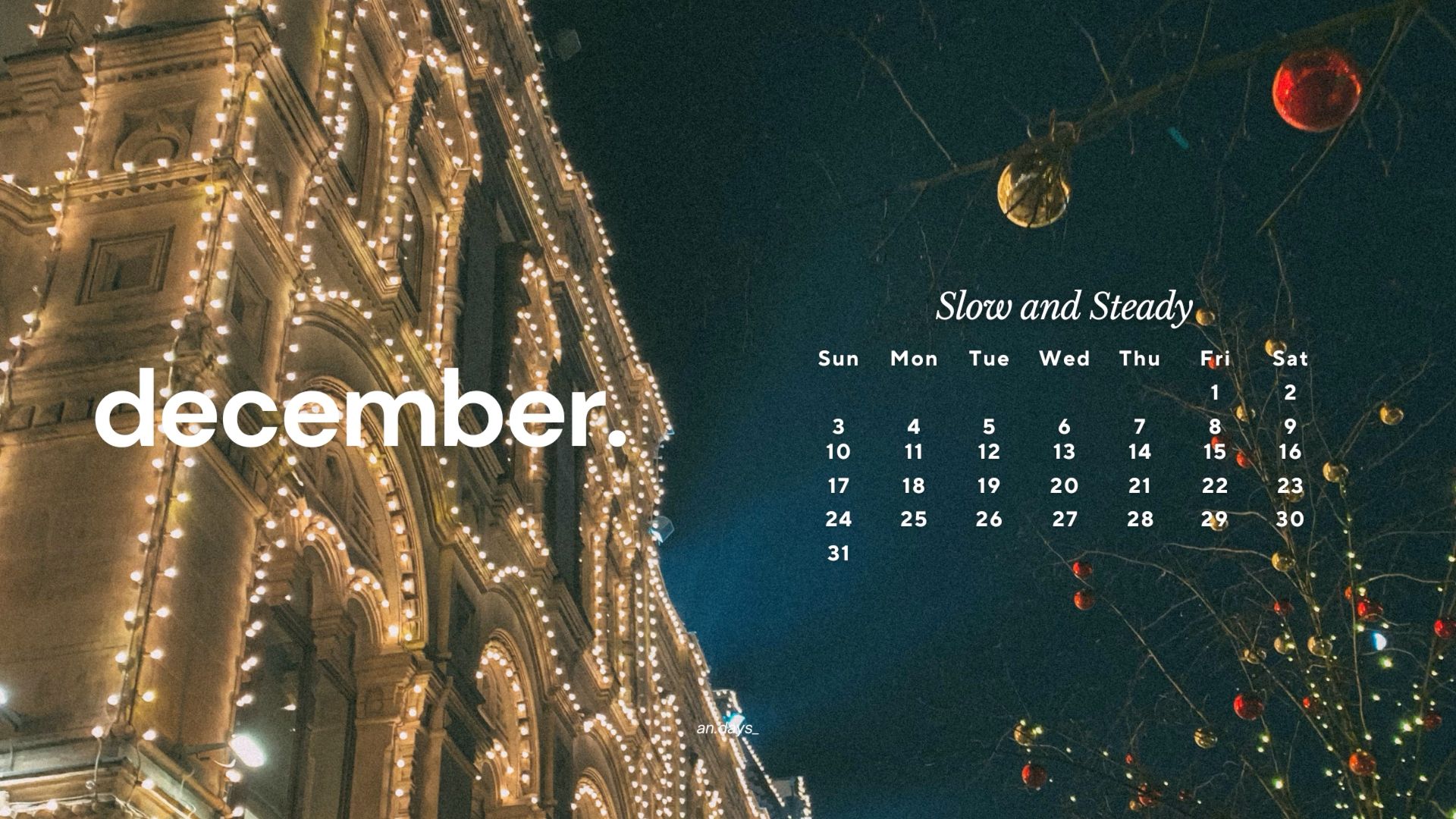 December wallpaper for gaming laptops