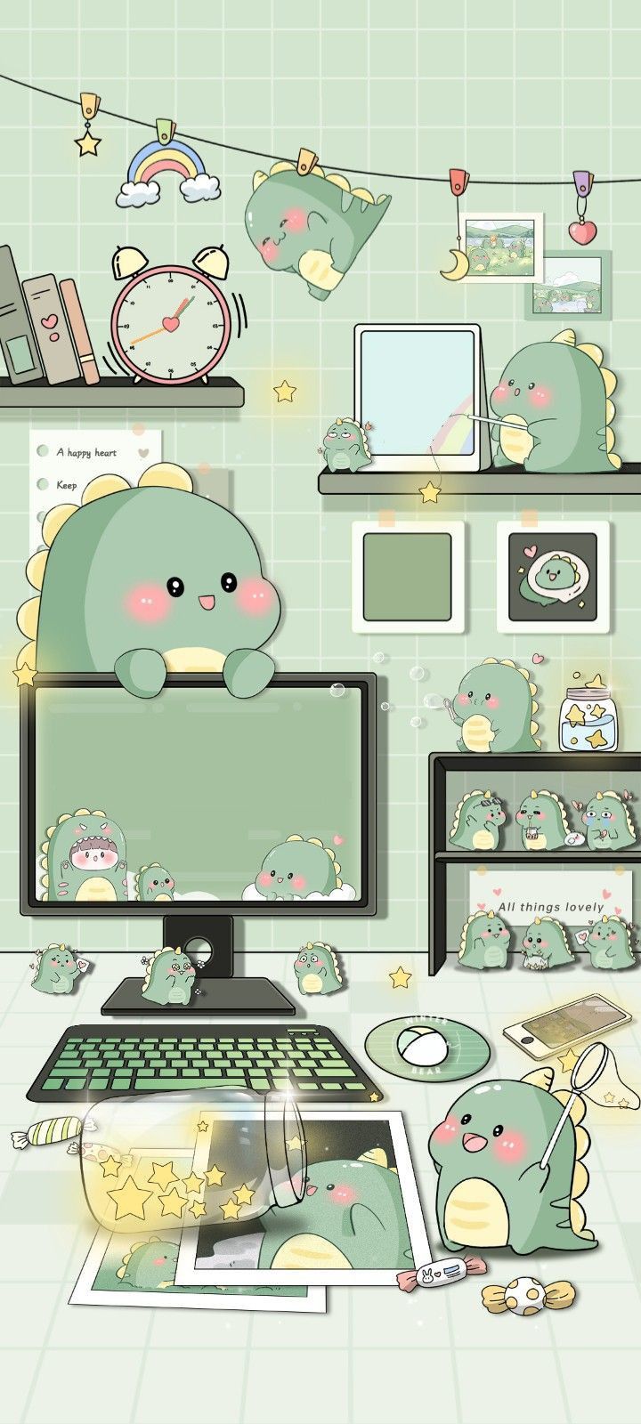 desktop cute dinosaur wallpaper 0068