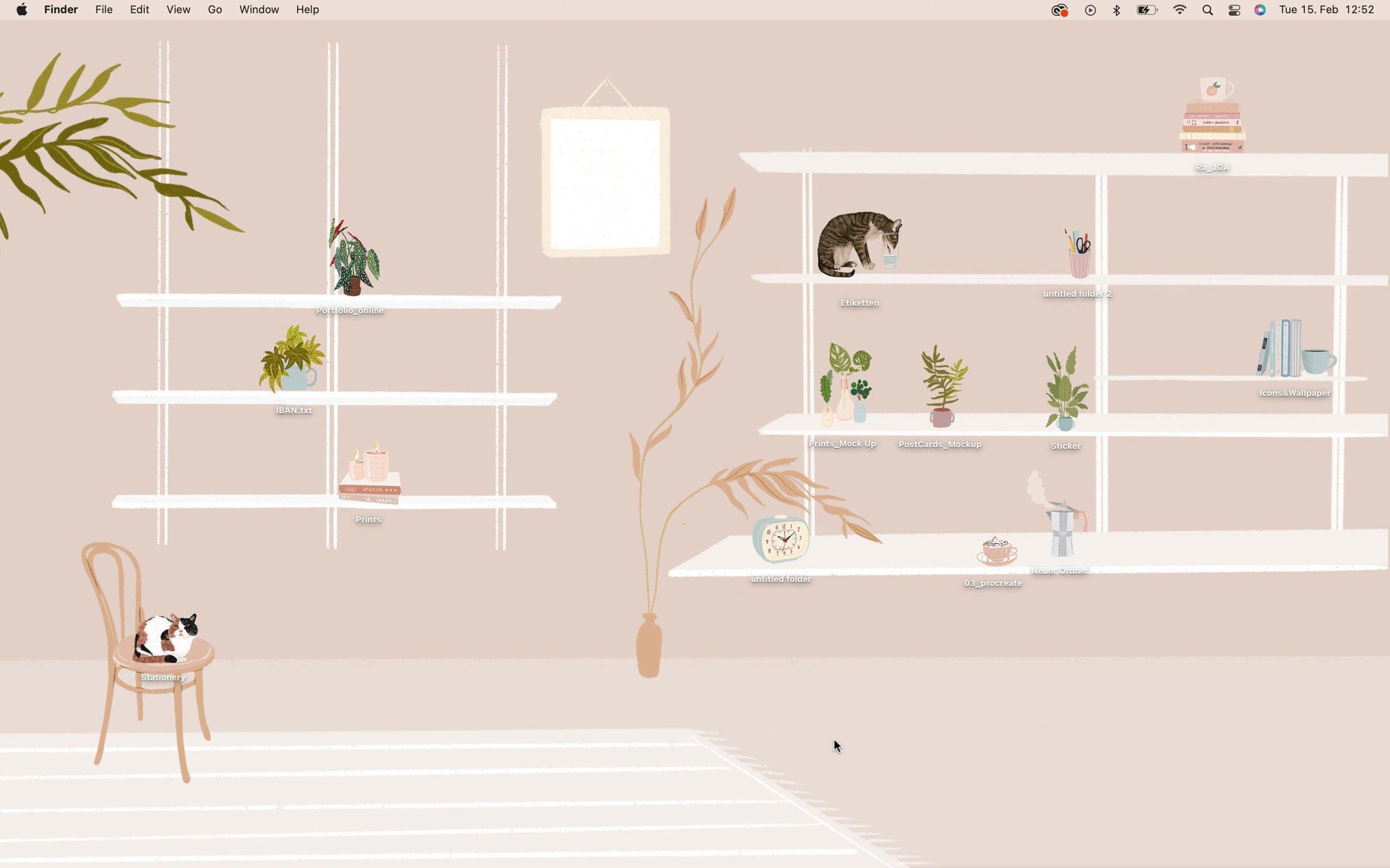 desktop shelf wallpaper 0036