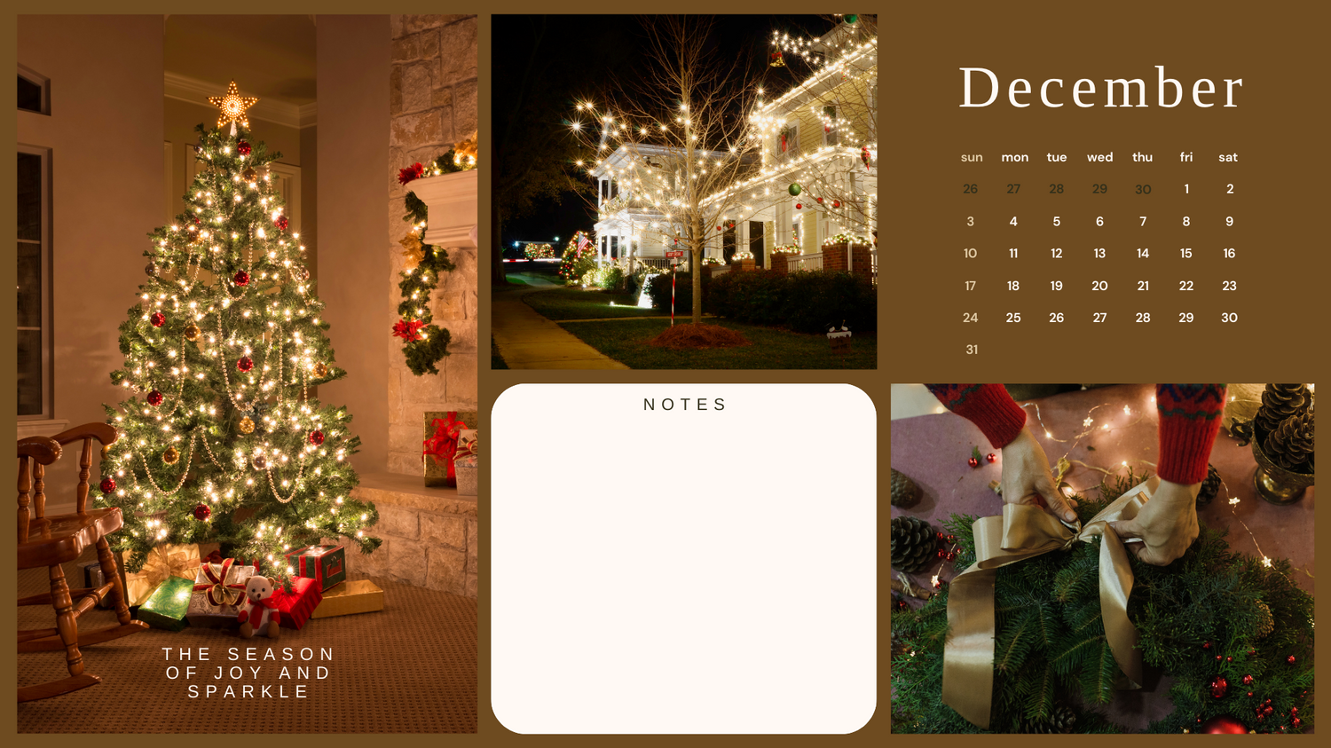 festive december desktop wallpaper ideas