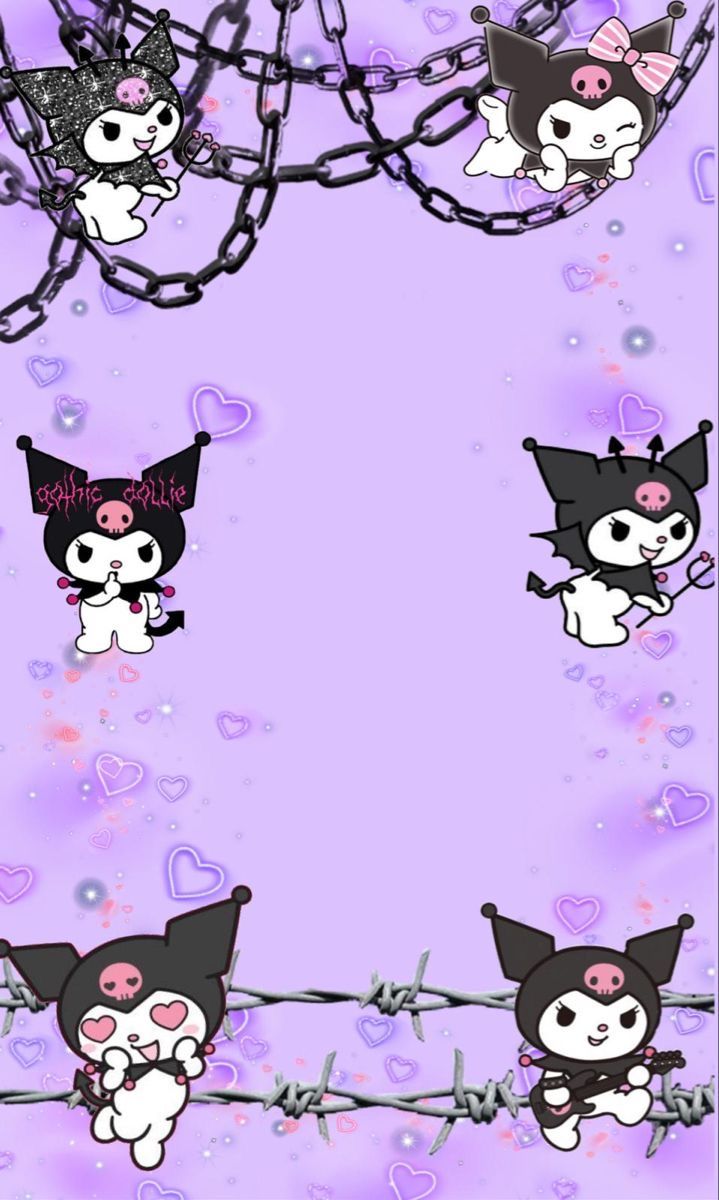 free gothic kuromi wallpapers for download