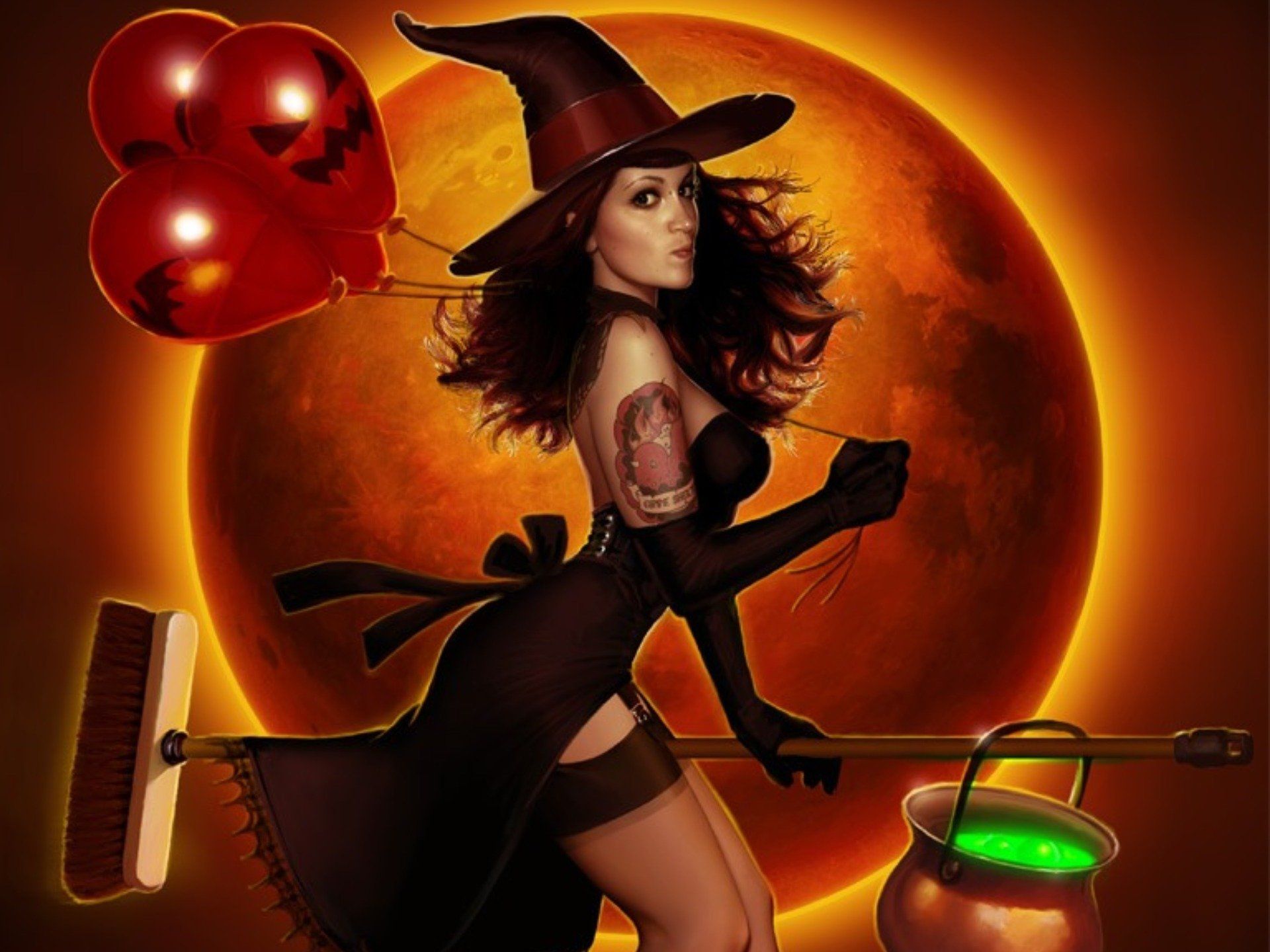 high resolution witchy desktop wallpaper 0078