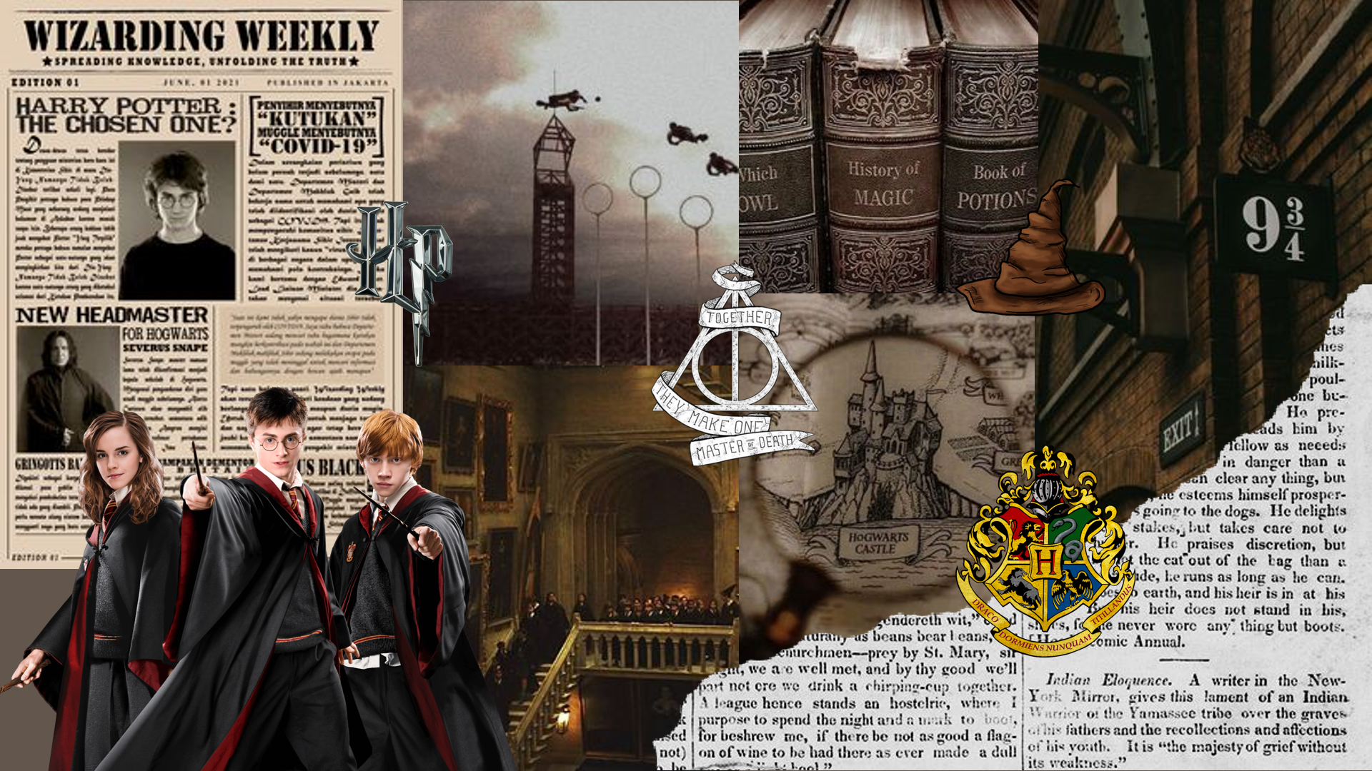 hogwarts desktop wallpaper art