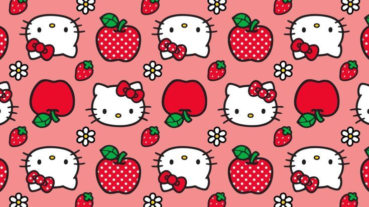 kawaii hello kitty laptop visuals