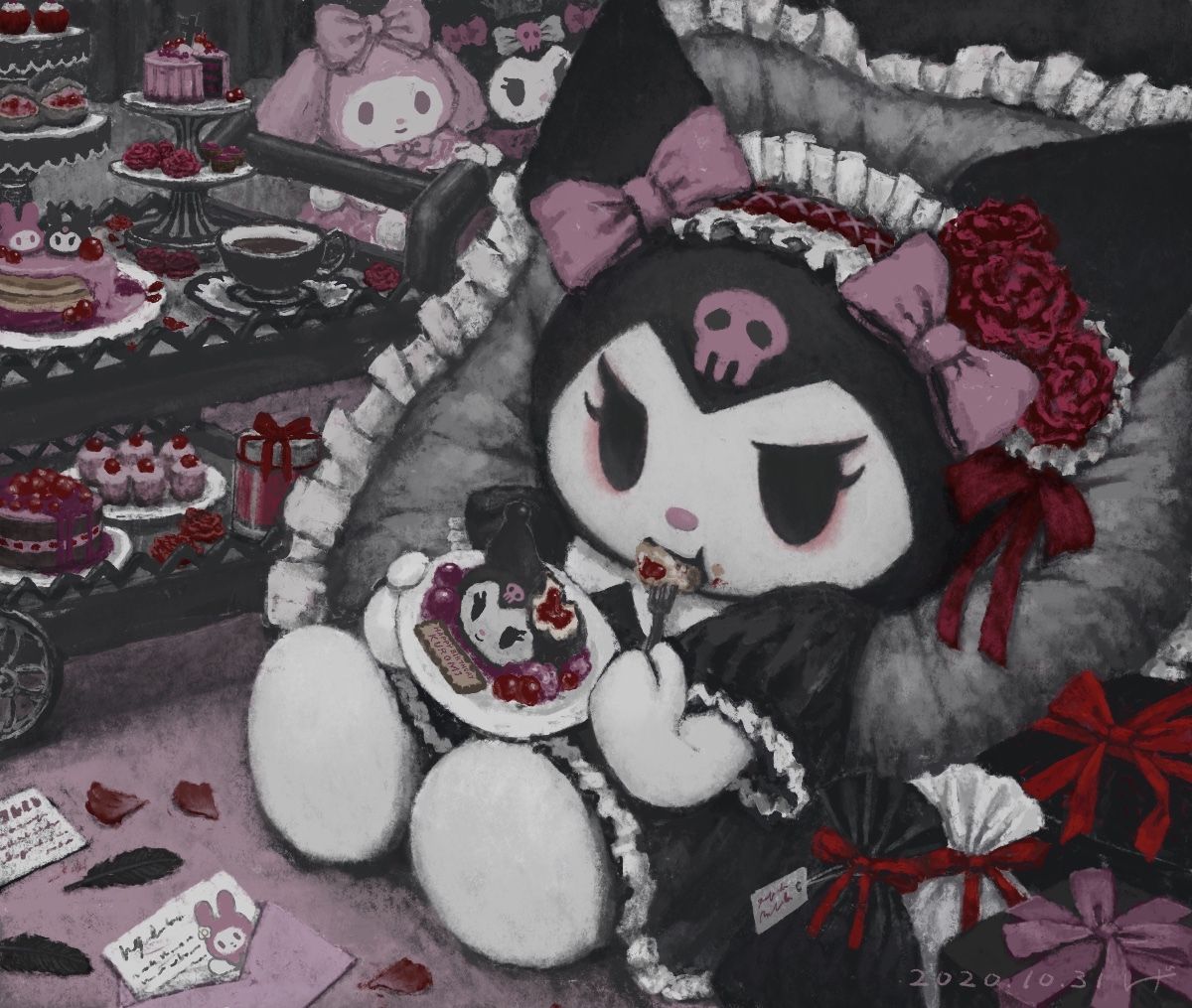 kuromi desktop wallpaper