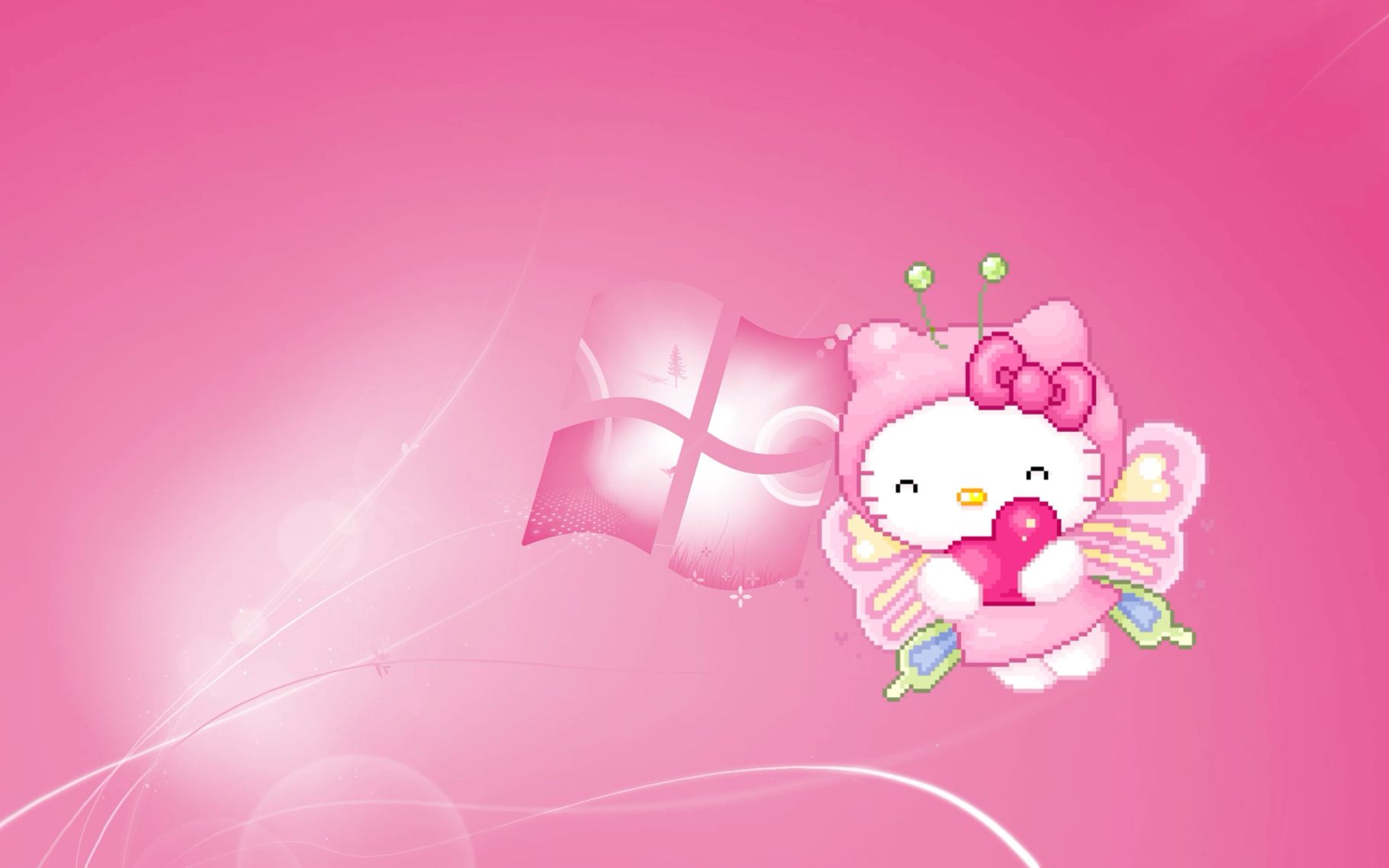 vibrant hello kitty laptop wallpapers