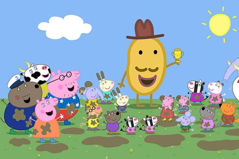 vibrant Peppa Pig desktop wallpaper themes